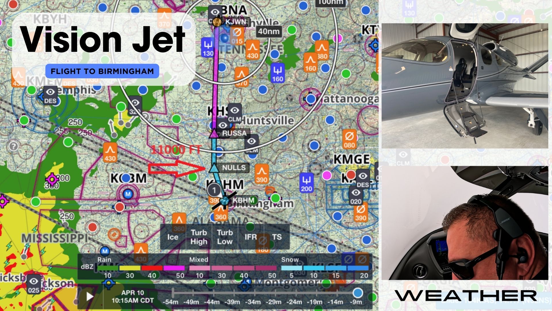 Handling Turbulence and Icing in Real World Conditions in a G2 Vision Jet (4k video)