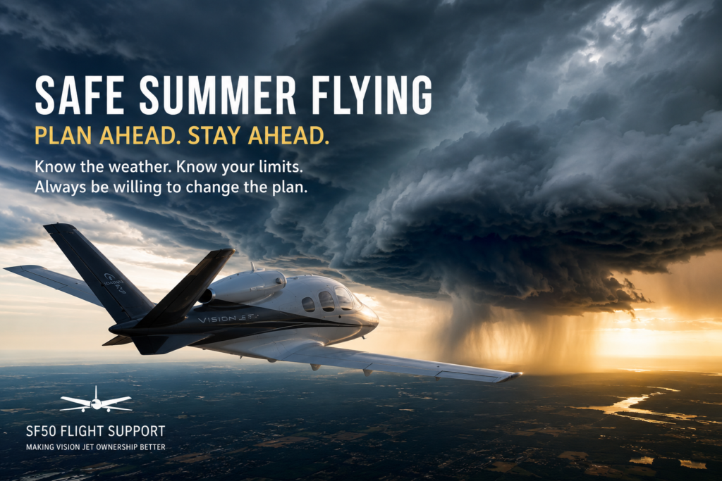 Safe Summer Flying: 10 Things Every Vision Jet Pilot Should Brief