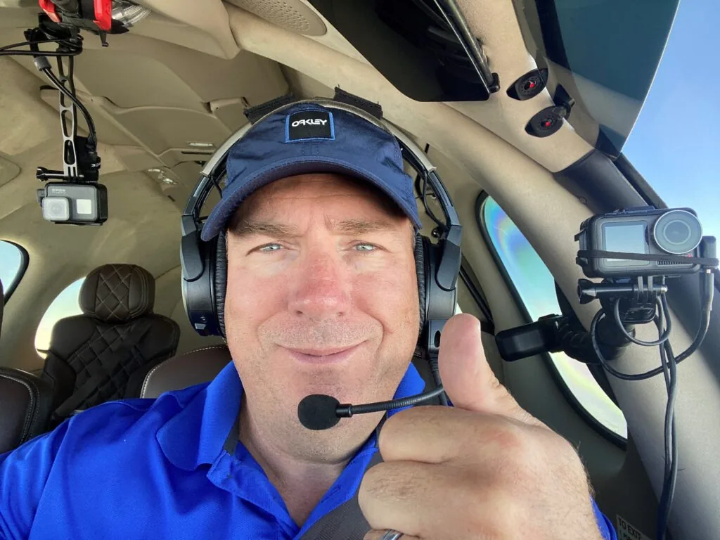 Professional Vision Jet Pilot and YouTube content creator Don Medine