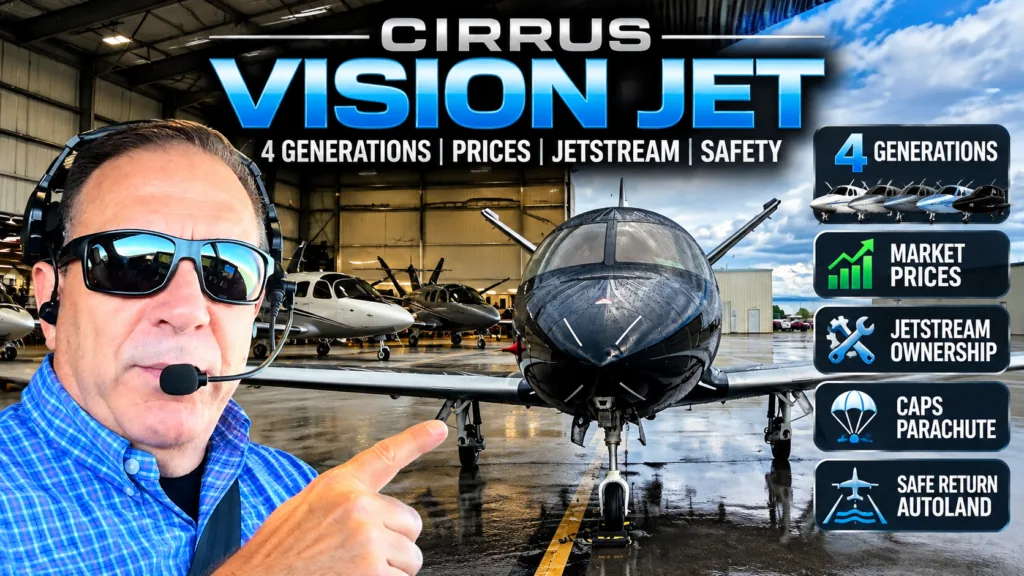 Cirrus Vision Jet: 4 Generations, Prices, JetStream & Safety Features | SF50