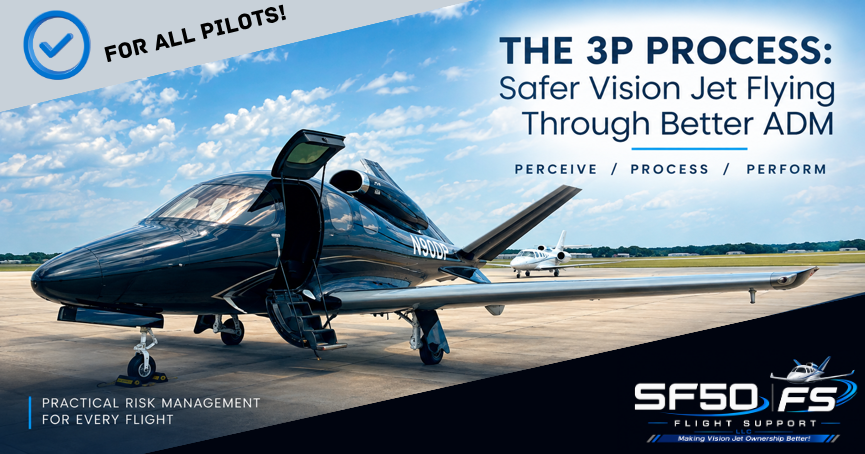 The 3P Process: Safer Vision Jet Flying Through Better ADM